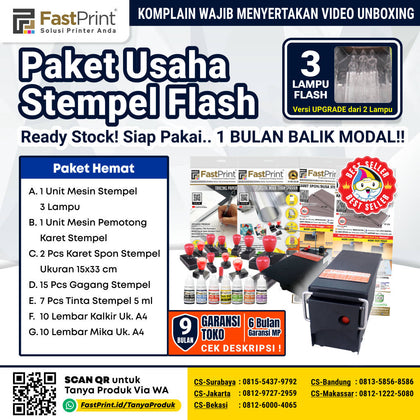 Paket Usaha Stempel Flash Fast Print