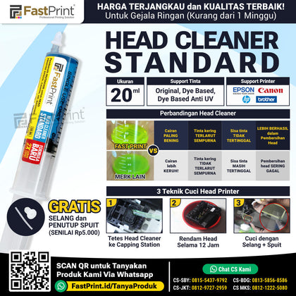 Fast Print Cairan Head Cleaner Printer Pembersih Standar