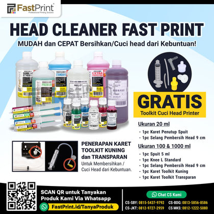 Cairan Head Cleaner Printer Pembersih Premium Fast Print