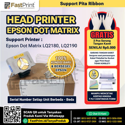 Head Printer Epson Dot Matrix LQ 2190 LQ 2180 Original