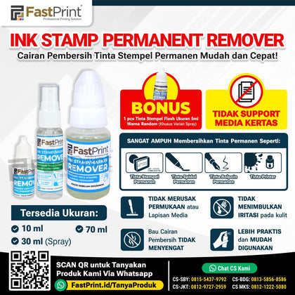 Cairan Pembersih Penghapus Tinta Permanen Ink Remover