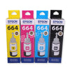 Tinta Original Epson 664 L Series L100, L110, L111, L120, L130, L132, L200
