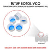 Tutup Botol VCO Bening Anti Bocor