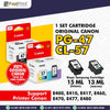 Cartridge Original Canon CL 57 CL57 Color PG 47 PG47 Black Printer Canon E400 E410 E460 E477