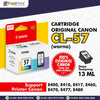 Cartridge Original Canon CL 57 CL57 Color PG 47 PG47 Black Printer Canon E400 E410 E460 E477