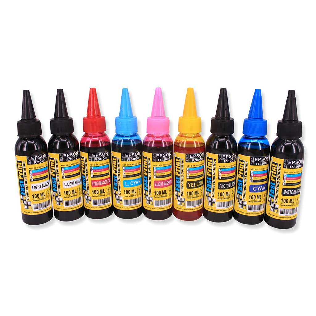 Tinta Dye Based Photo Premium Epson R3000 1 Set 9 Warna