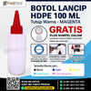 Botol Lancip HDPE Tutup Warna