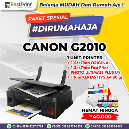 Printer Inkjet Canon PIXMA G2010 Ink Tank All In One Print Scan Copy