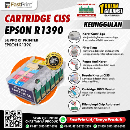 Cartridge Printer Infus CISS Epson R1390