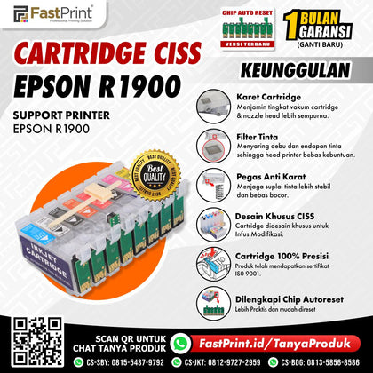 Cartridge Printer Infus CISS Epson R1900
