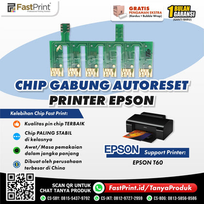 Chip Auto Reset Cartridge Printer Epson T60