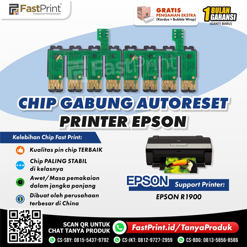 Chip Auto Reset Cartridge Epson R1900
