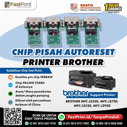 Chip Auto Reset Cartridge Brother MFC J3530 J3930 J2330 J2730