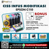 CISS Infus Modifikasi Epson C110 Plus Tinta