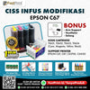 CISS Infus Modifikasi Epson C67, C87, CX3700, CX4100 Plus Tinta
