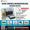 CISS Infus Modifikasi Epson R270, R290, R390, R1410, RX690 Plus Tinta