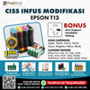 CISS Infus Printer Epson T11, T13, T13X, T20E, T40W, TX101, TX110, TX111, TX121, TX200, TX210, TX400, TX600, TX300F, TX220 Plus Tinta