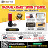 Fast Print Karet Busa Stempel Potongan Model Bulat