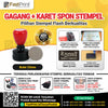 Fast Print Karet Busa Stempel Potongan Model Bulat
