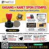 Fast Print Karet Busa Stempel Potongan Model Bulat