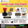 Fast Print Karet Busa Stempel Potongan Model Bulat