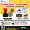 Fast Print Karet Busa Stempel Potongan Model Bulat