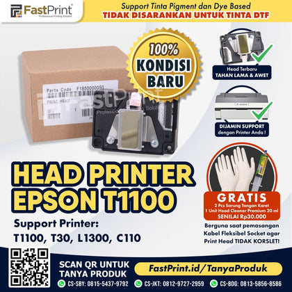 Head Printer Epson T1100 T30 L1300 C110