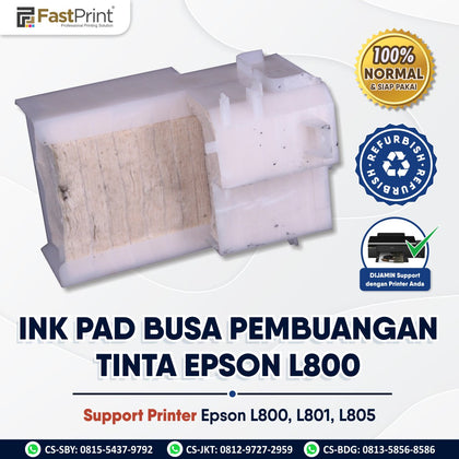 Ink Pad Busa Pembuangan Tinta Epson L800, L801, L805