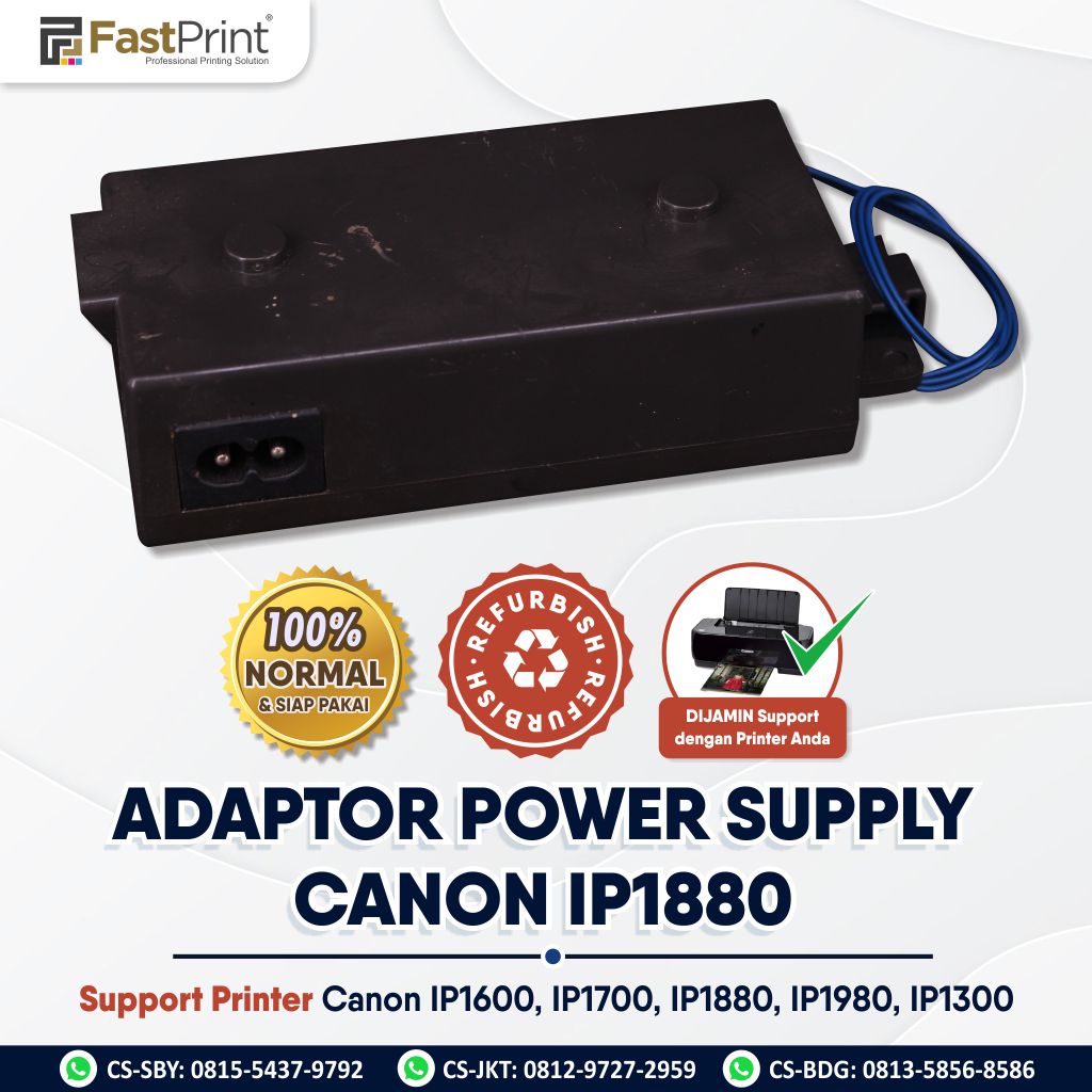 Adaptor Power Supply Printer Canon IP1980 IP1880 IP1300 IP1700 IP1600