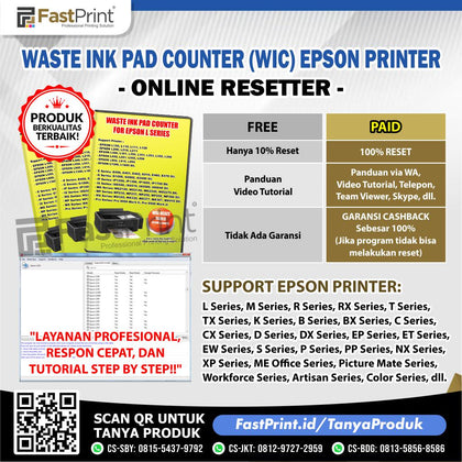 Download Reset Printer Online Epson L1110 L3110 L1300 L1800 L120 L310 L210 L110 L360 WF7511 R1390