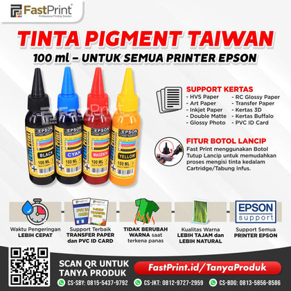 Tinta Pigment Transfer Photo Taiwan 1 Set
