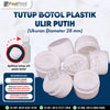 Tutup Botol Plastik Ulir Putih 28MM