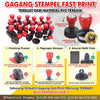 Fast Print Karet Busa Stempel Potongan Model Bulat