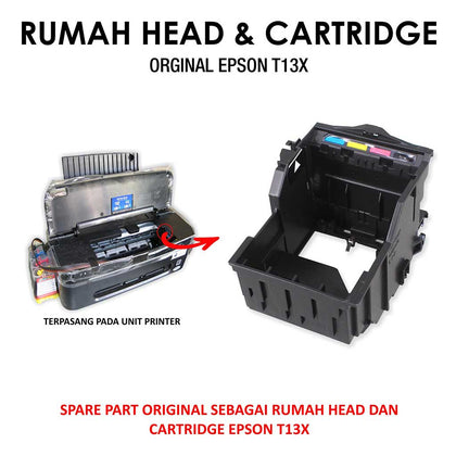 Carriage Rumah Head & Cartridge Original Printer Epson T13, T13X, L100