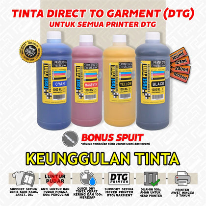 Tinta Textile Printer DTG 1000 ML