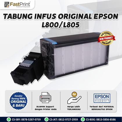 Tabung Infus Printer Epson L800, L805 Original