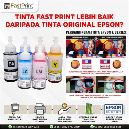 Fast Print Tinta Printer Epson 664 Photo Ultimate UV L120 L310 L360