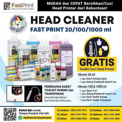 Fast Print Cairan Head Cleaner Printer Pembersih Standar