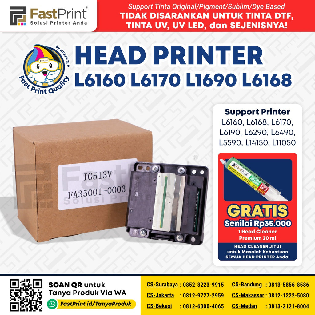 Fast Print Head Printer Epson L6190 L6170 L6160 L6168