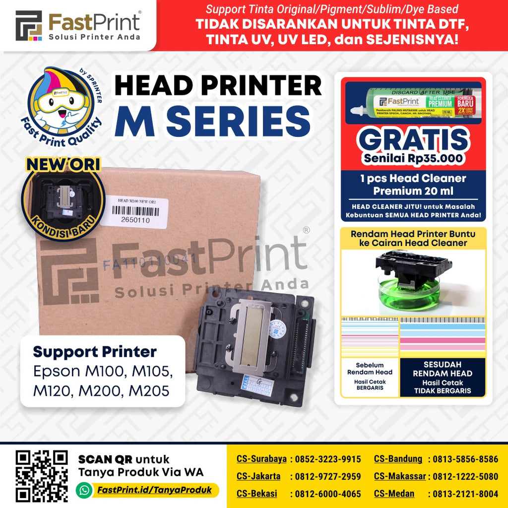 Print Head Printer Epson M100 M200 M120 M105 M205 New Original
