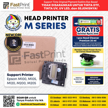 Print Head Printer Epson M100 M200 M120 M105 M205 New Original