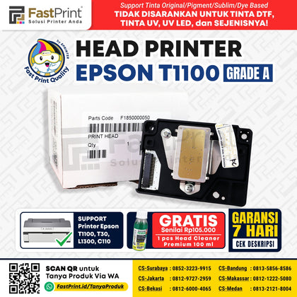 Head Printer Epson T1100 T30 L1300 C110 New Grade A