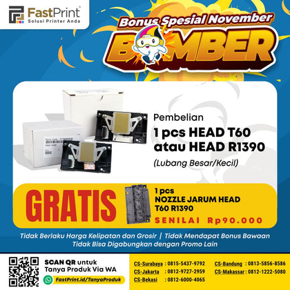 Head Printer Epson L800 T60 L805 L850 R270 R290