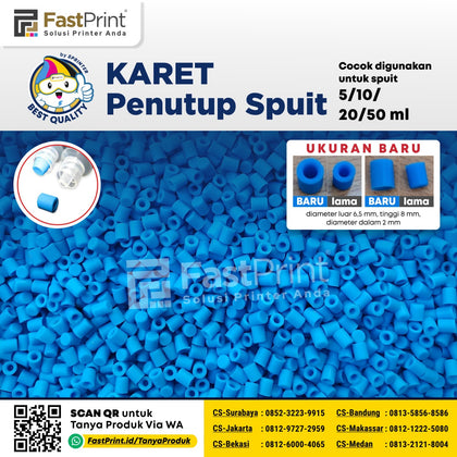 Karet Penutup Spuit / Suntikan Refill Tinta