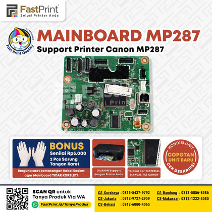 Mainboard Board Printer Canon MP287