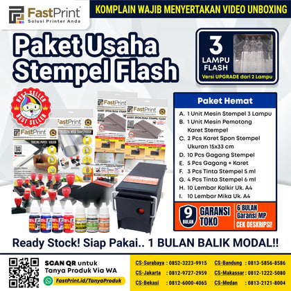 Paket Usaha Stempel Flash Fast Print