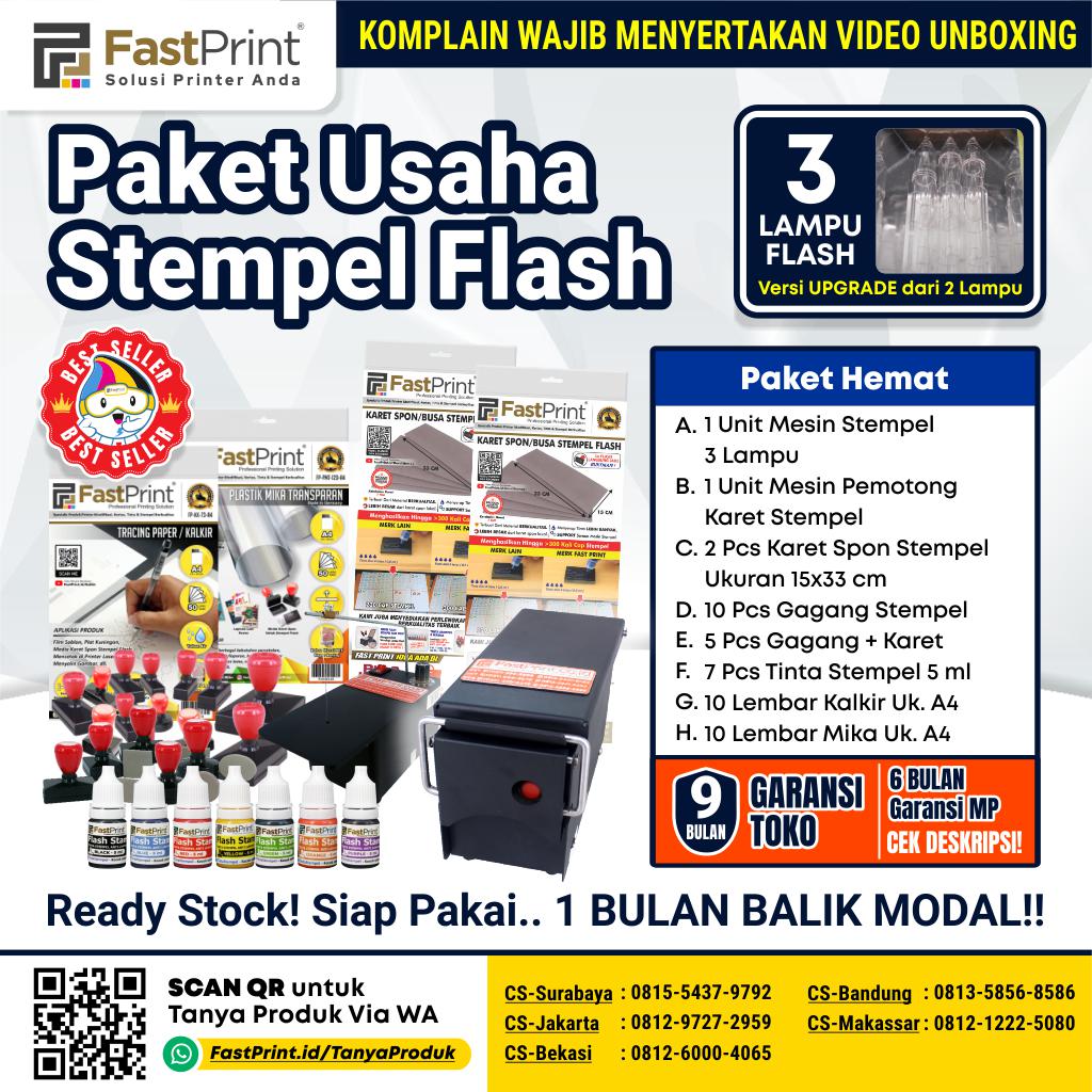 Paket Usaha Stempel Flash Fast Print
