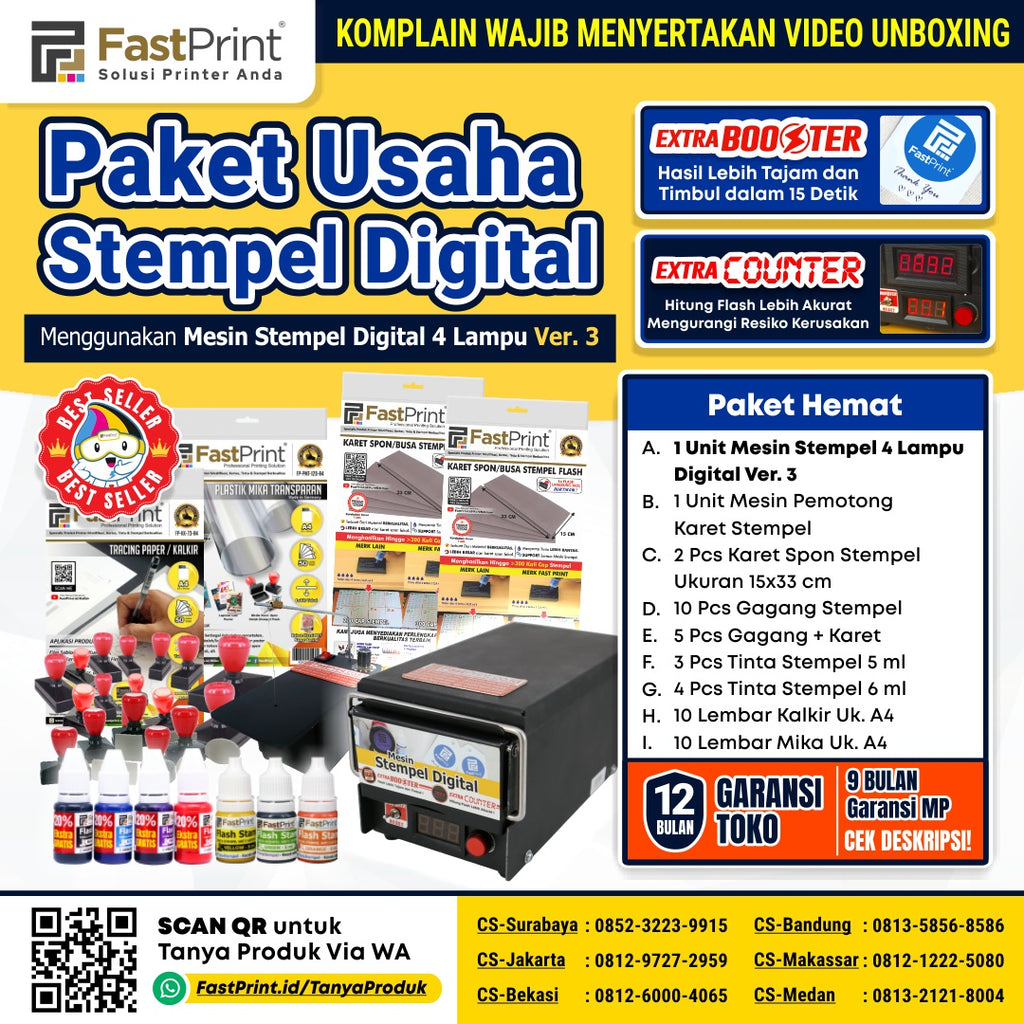 Paket Usaha Mesin Stempel Digital Fast Print