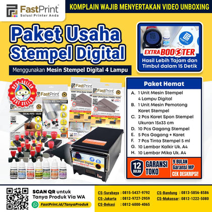 Paket Usaha Mesin Stempel Digital Fast Print