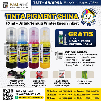 Tinta Pigment Epson Durabrite Art Paper China 1 Set